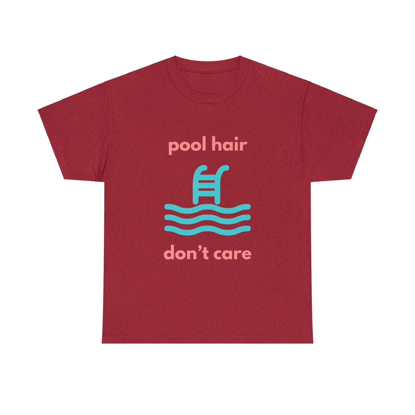 Unisex Heavy Cotton Tee - Pool Hair, Don't Care