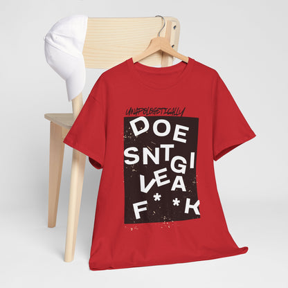 Unapologetically Doesn't Give a F**k Scramble Tee