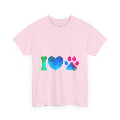 I Heart Paw - Unisex Heavy Cotton Tee