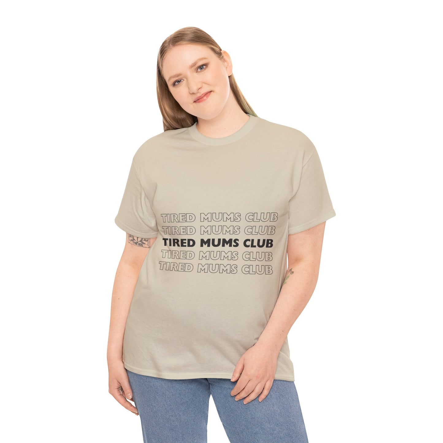 Unisex Heavy Cotton Tee _ Tired Mums Club