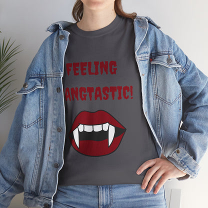 Unisex Heavy Cotton Tee - Feeling Fangtastic