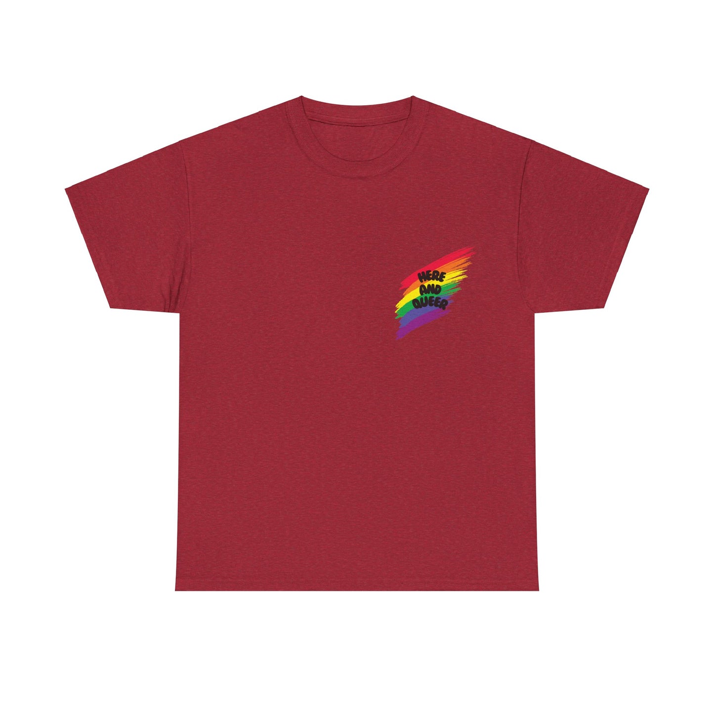 Unisex Heavy Cotton Tee - Here And Queer Mini