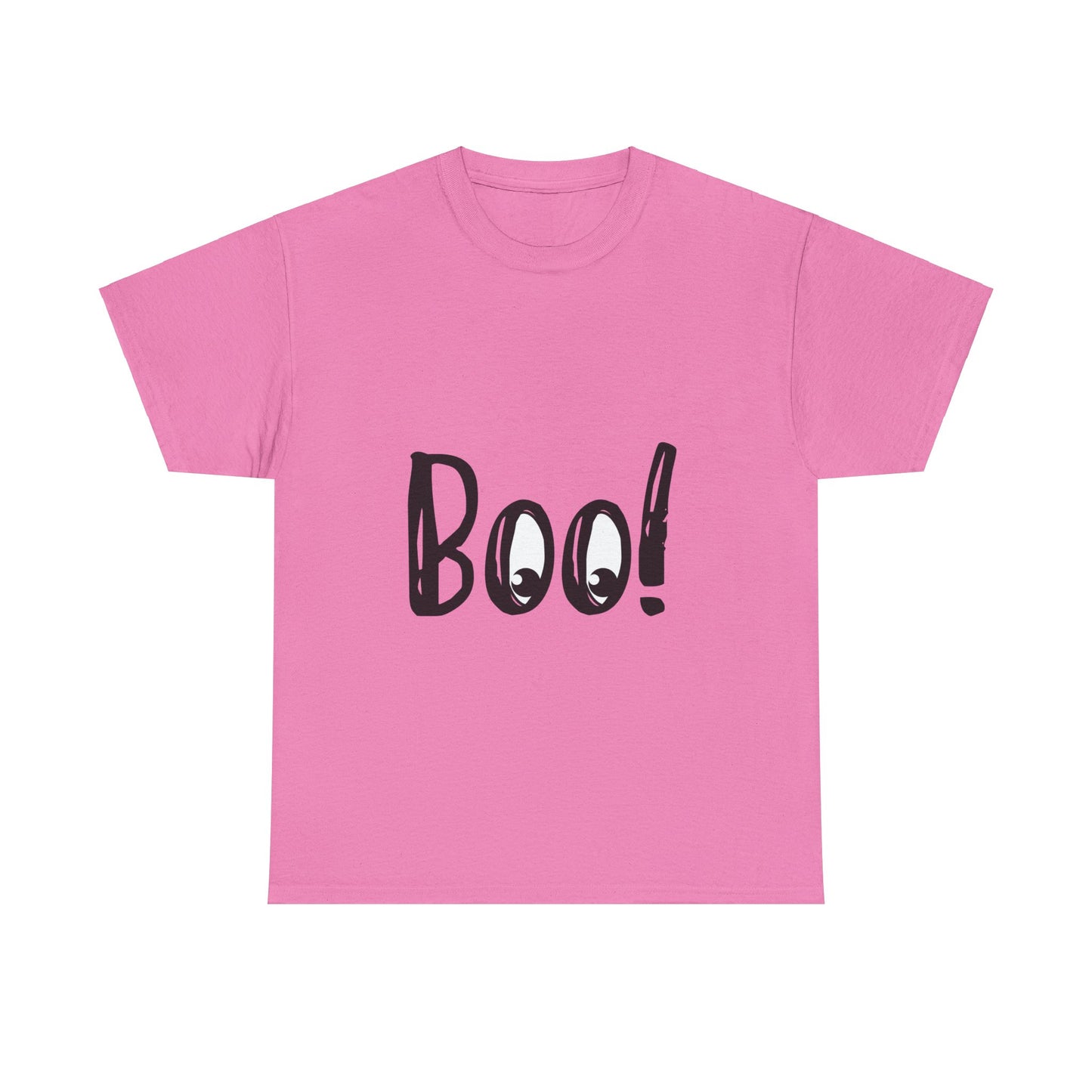 Unisex Heavy Cotton Tee - Boo Black Print