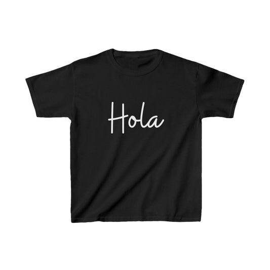 "Hola" & "Hasta Luego" (Spanish Greetings)Kids Heavy Cotton™ Tee