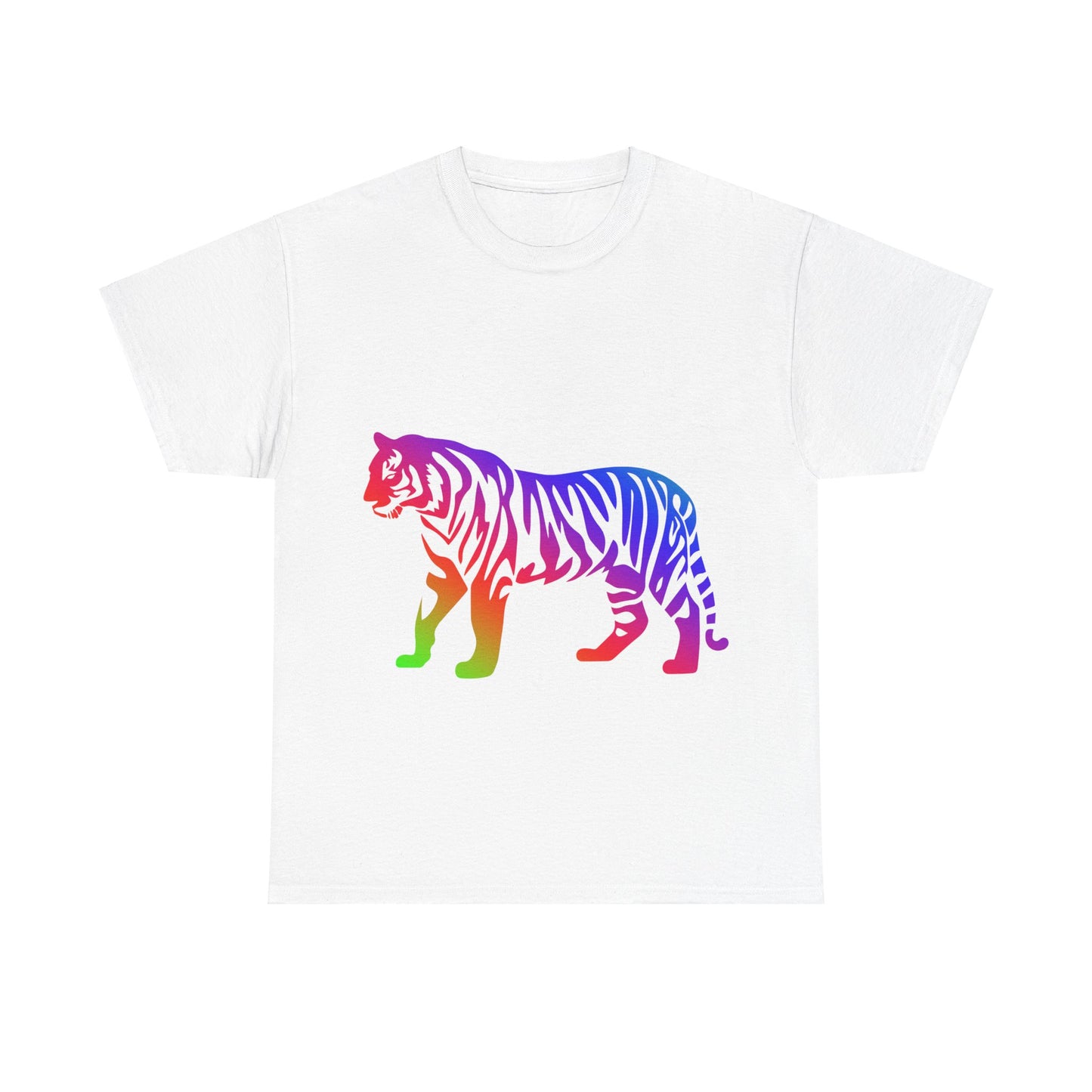 Vibrant, rainbow, colourful tiger. Ideal for any animal or wildlife lover.  T-SHIRT