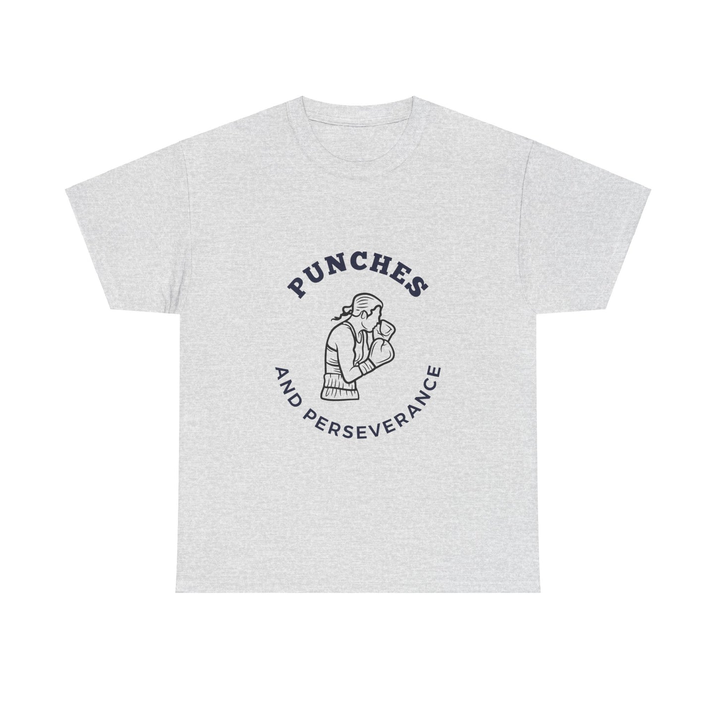 Unisex Heavy Cotton Tee - Punches And Perseverance Woman