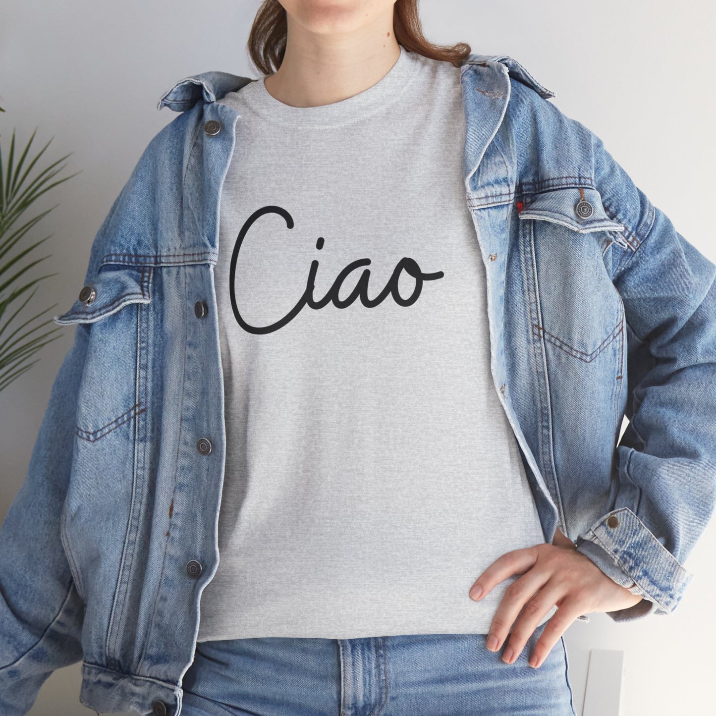 "Ciao" (Italian Greetings) Unisex Heavy Cotton Tee