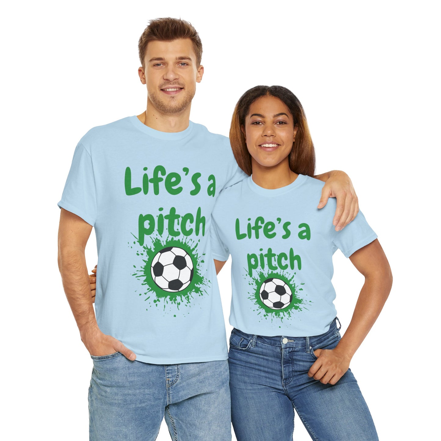 Unisex Heavy Cotton Tee - Life's A Pitch