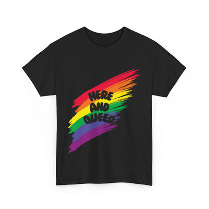 Unisex Heavy Cotton Tee - Here And Queer