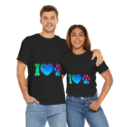 I Heart Paw - Unisex Heavy Cotton Tee