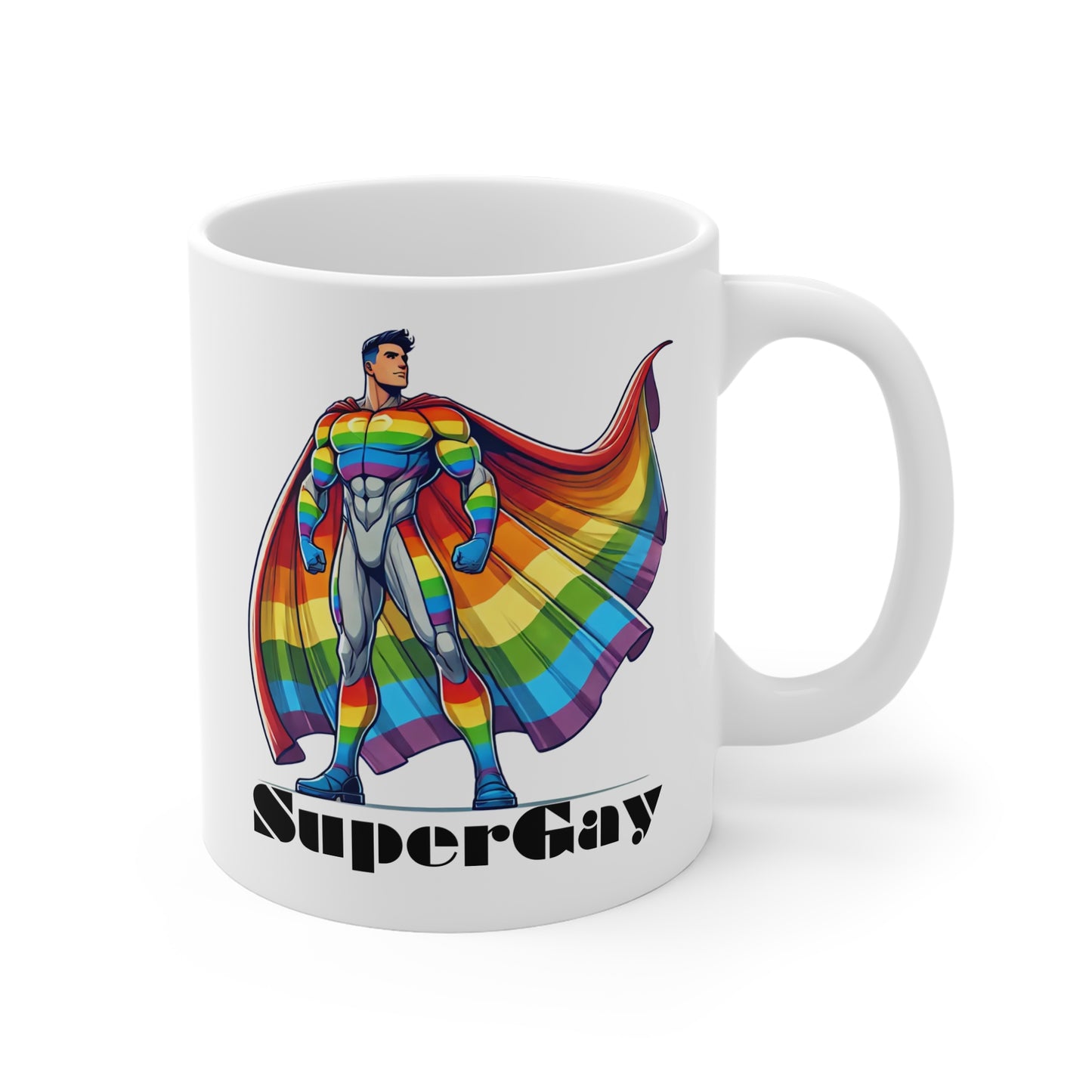 Super Gay Super Hero Mug 1