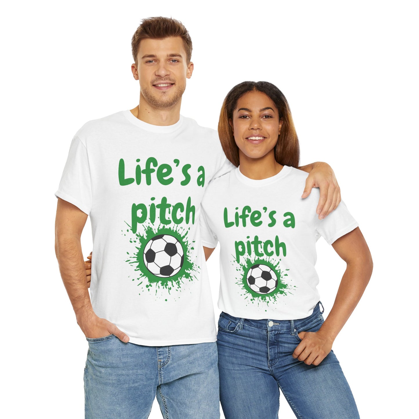 Unisex Heavy Cotton Tee - Life's A Pitch