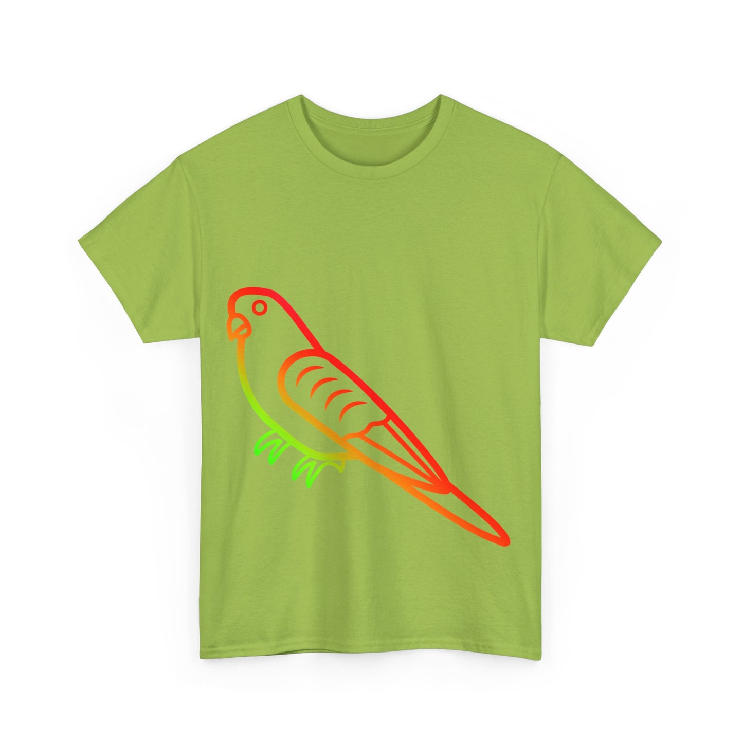 Budgie Rainbow Cotton T-Shirt