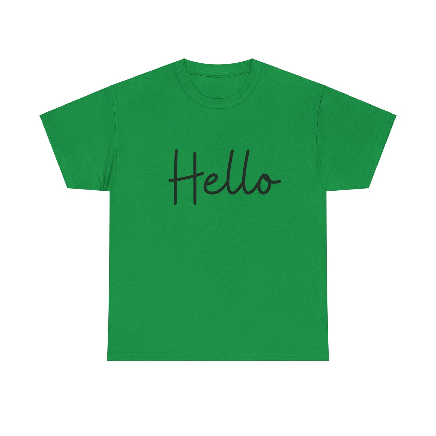 "Hello" (English Greeting) Unisex Heavy Cotton Tee