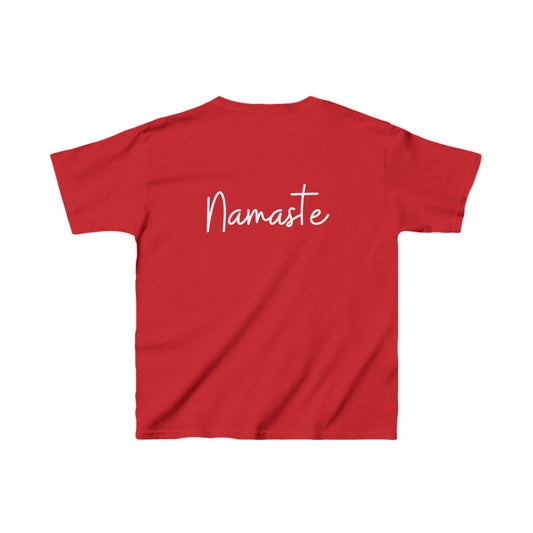 "Namaste" & "Namaste" (Hindi Greetings) Kids Heavy Cotton™ Tee