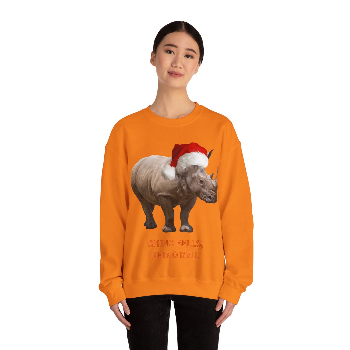 Christmas Rhino Bells Sweatshirt