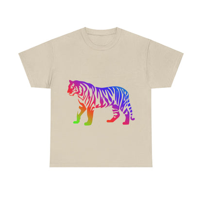 Vibrant, rainbow, colourful tiger. Ideal for any animal or wildlife lover.  T-SHIRT