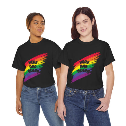 Unisex Heavy Cotton Tee - Here And Queer