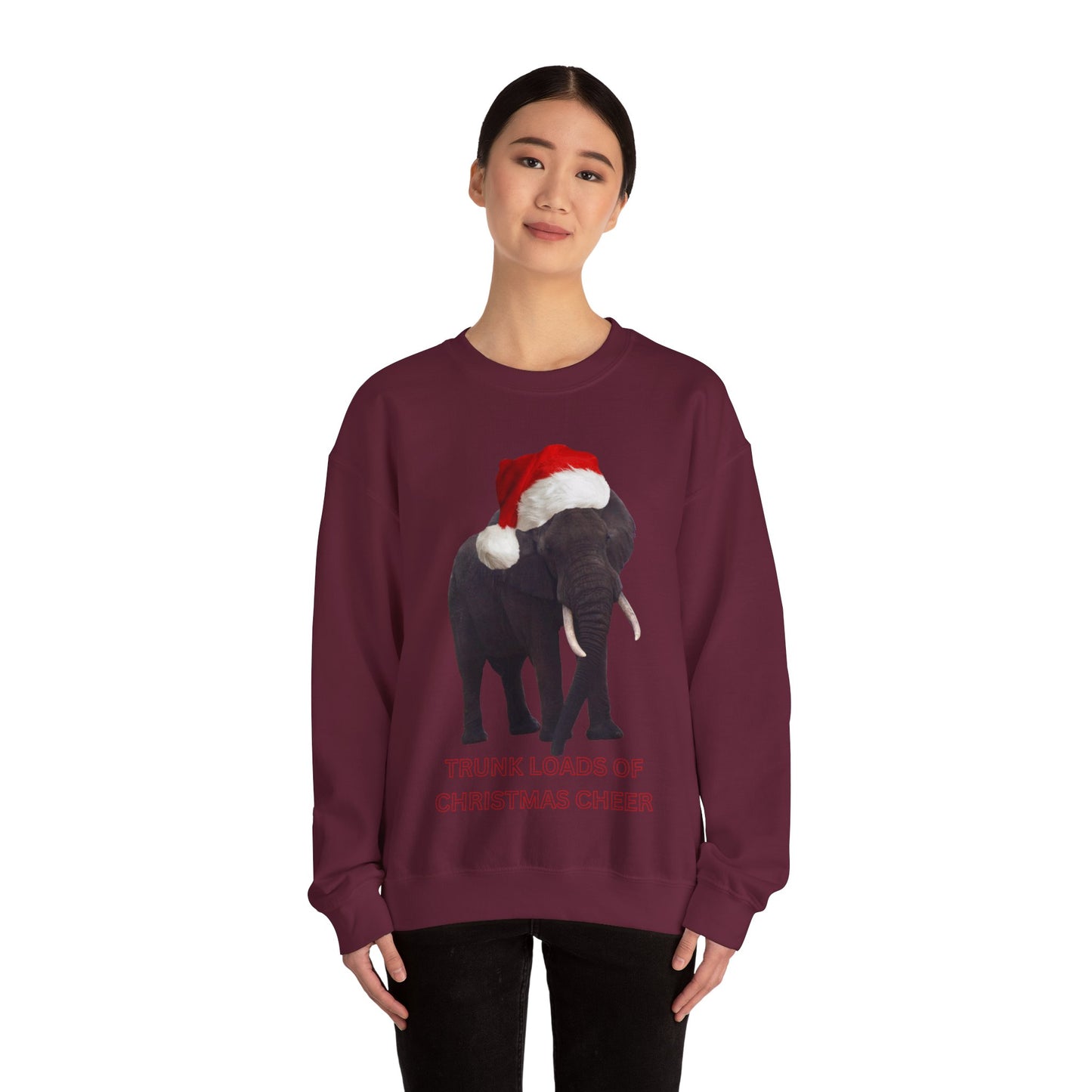 Trunk loads of Christmas cheer - Elephant Christmas jumper