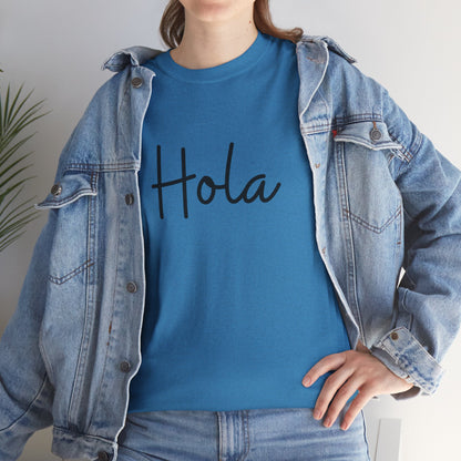 "Hola" & "Hasta Luego" (Spanish Greetings) Unisex Heavy Cotton Tee