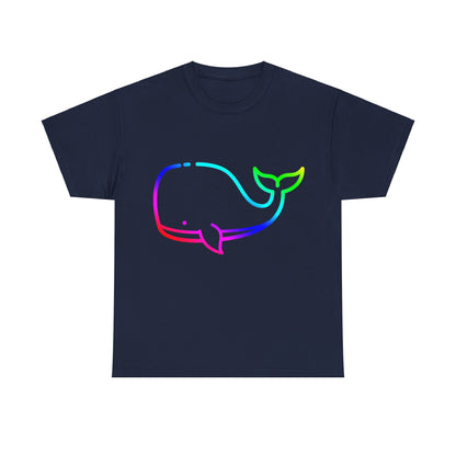 Vibrant, rainbow, colourful whale. Ideal for any animal or wildlife lover.  T-SHIRT Use your imagine, bringing magic and sparkle to your life.