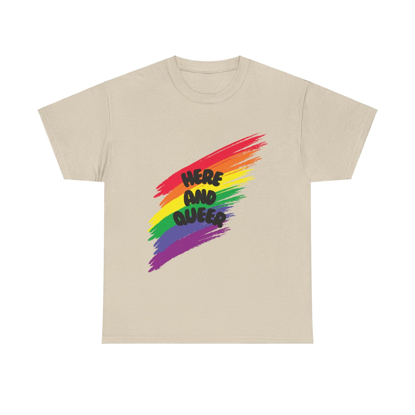 Unisex Heavy Cotton Tee - Here And Queer