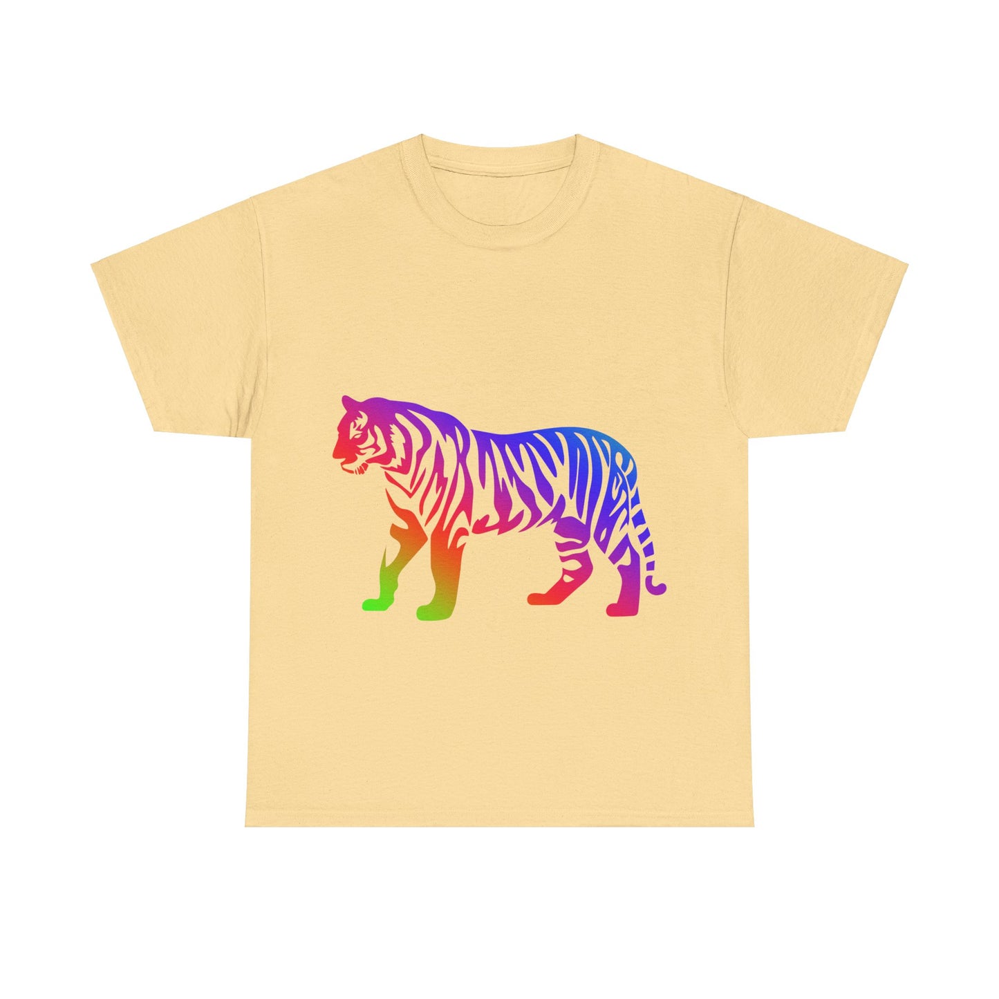 Vibrant, rainbow, colourful tiger. Ideal for any animal or wildlife lover.  T-SHIRT