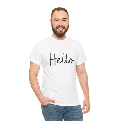 "Hello" & "Goodbye" (English Greeting) Unisex Heavy Cotton Tee