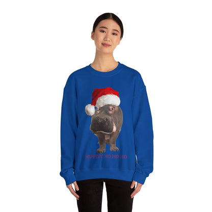 Hippity-Ho Hippo xmas Crewneck Sweatshirt