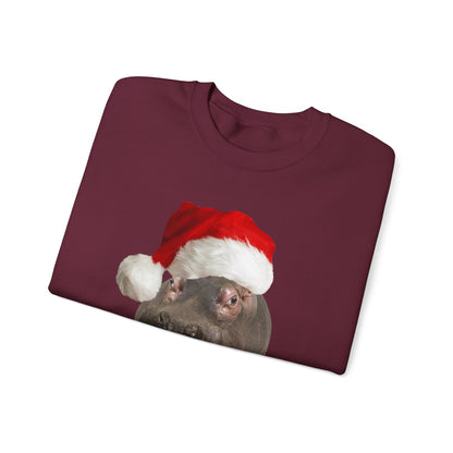 Hippity-Ho Hippo xmas Crewneck Sweatshirt