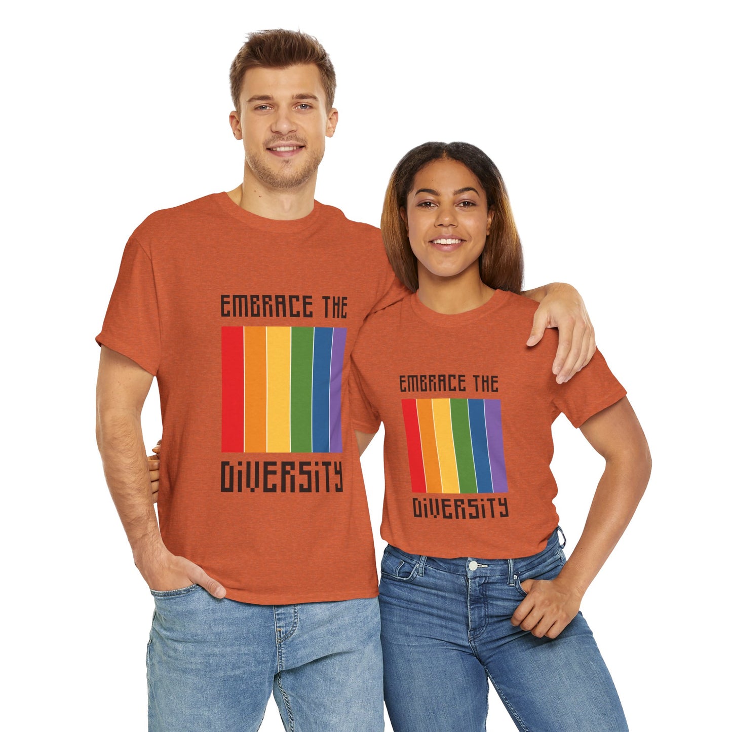 Unisex Heavy Cotton Tee - Embrace The Diversity