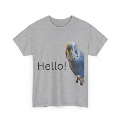 Budgie Hello Cotton T-Shirt