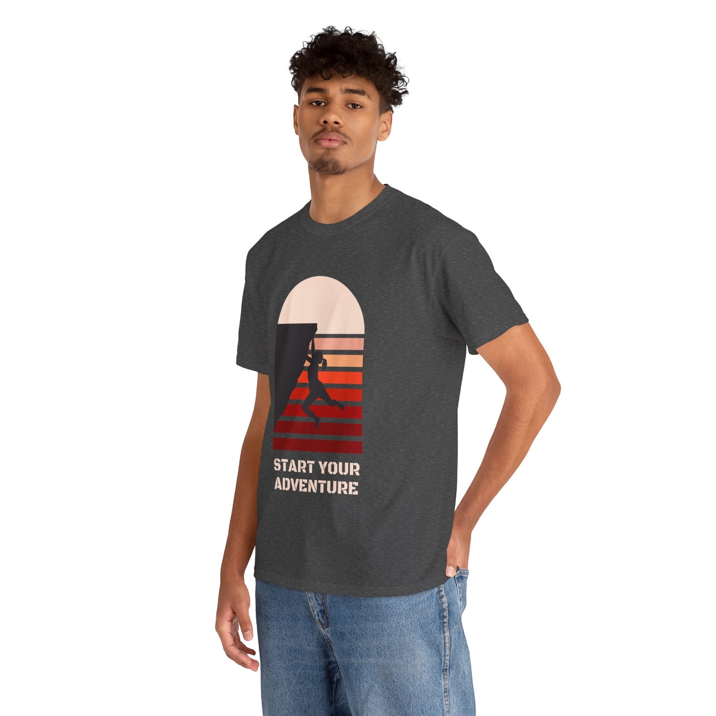 Climbing Adventure 1 - Unisex Heavy Cotton Tee