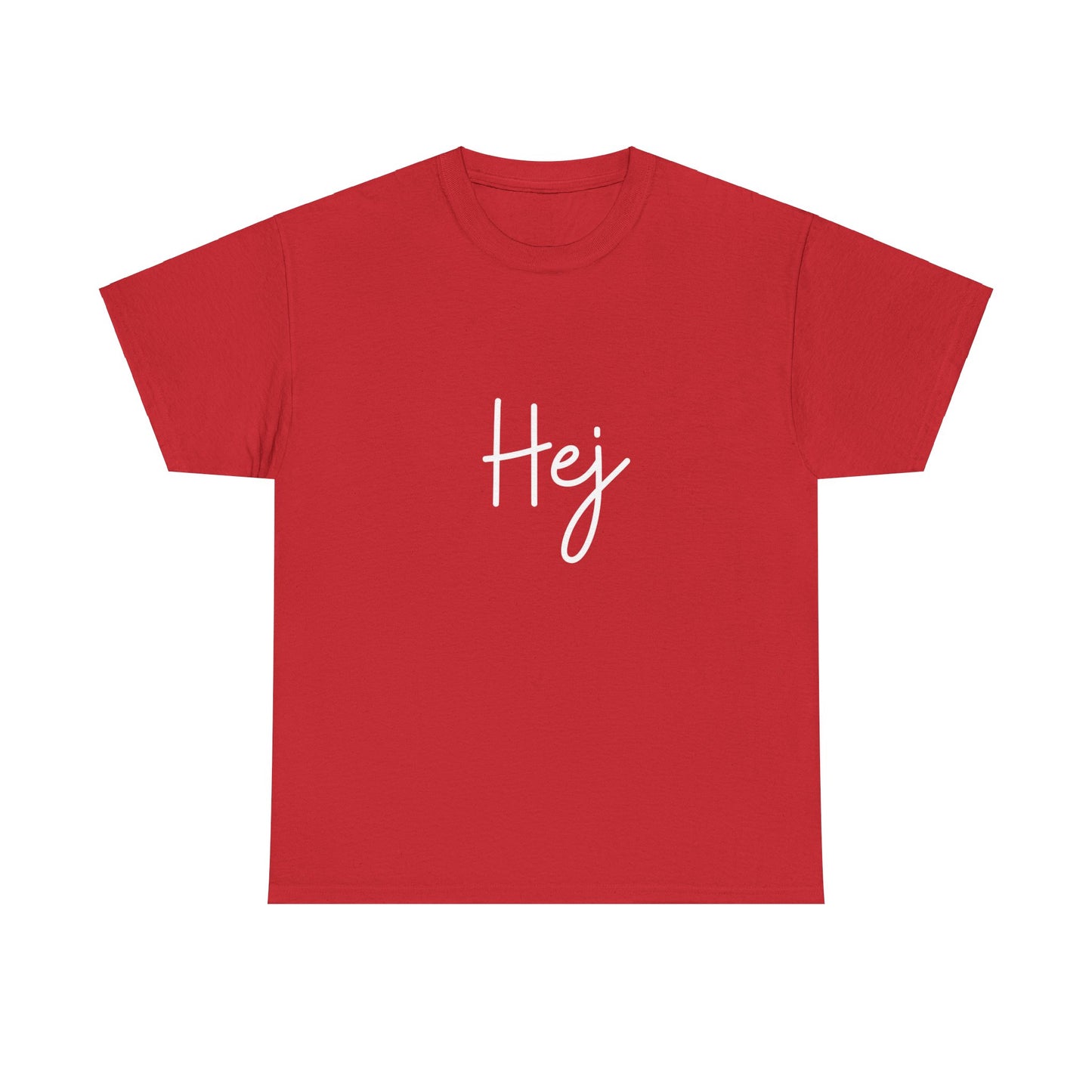 "Hej" & "Farvel" (Danish Greetings) Unisex Heavy Cotton Tee