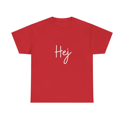 "Hej" & "Farvel" (Danish Greetings) Unisex Heavy Cotton Tee