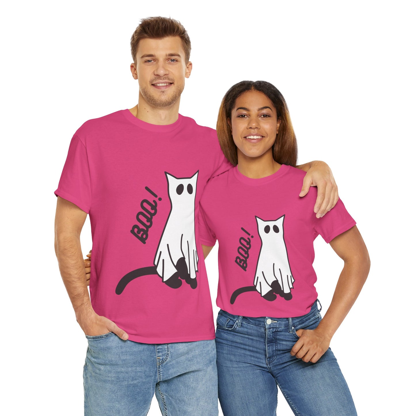 Unisex Heavy Cotton Tee - Boo Cat