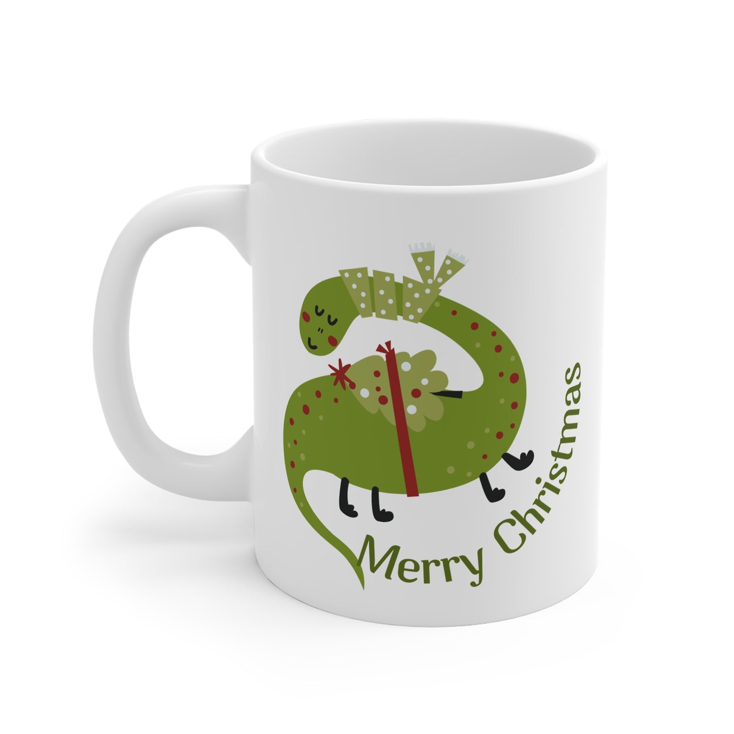 Christmas Dinosaur Mug