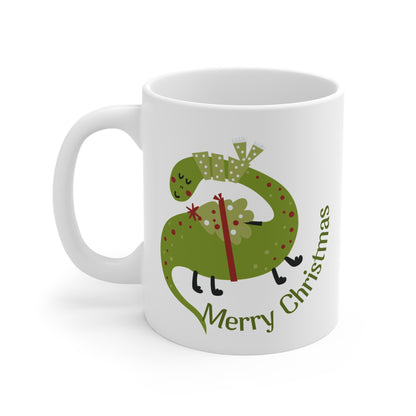 Christmas Dinosaur Mug