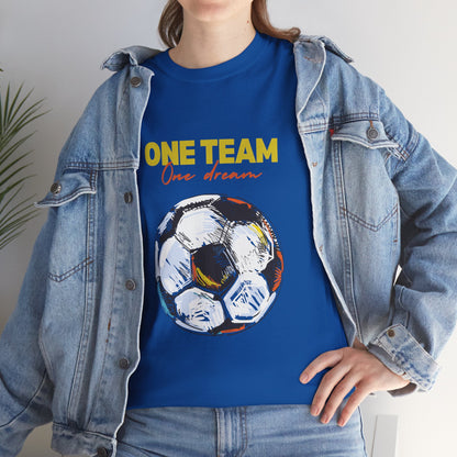 Unisex Heavy Cotton Tee - One Team, One Dream