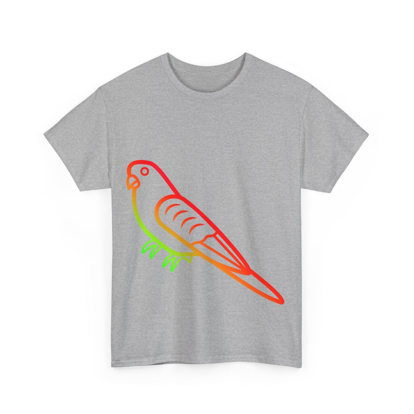 Budgie Rainbow Cotton T-Shirt