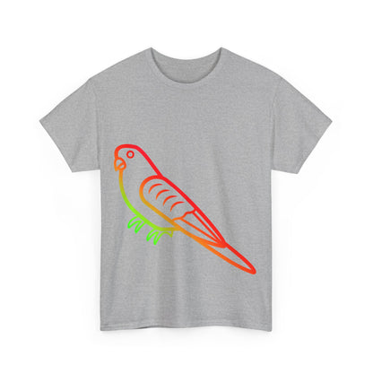 Budgie Rainbow Cotton T-Shirt