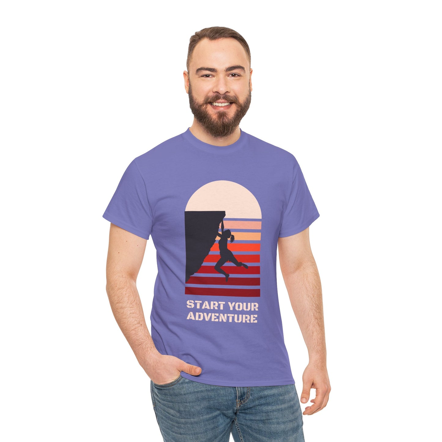 Climbing Adventure 1 - Unisex Heavy Cotton Tee