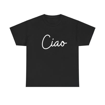 "Ciao" & "Arrivederci" (Italian Greetings) Unisex Heavy Cotton Tee