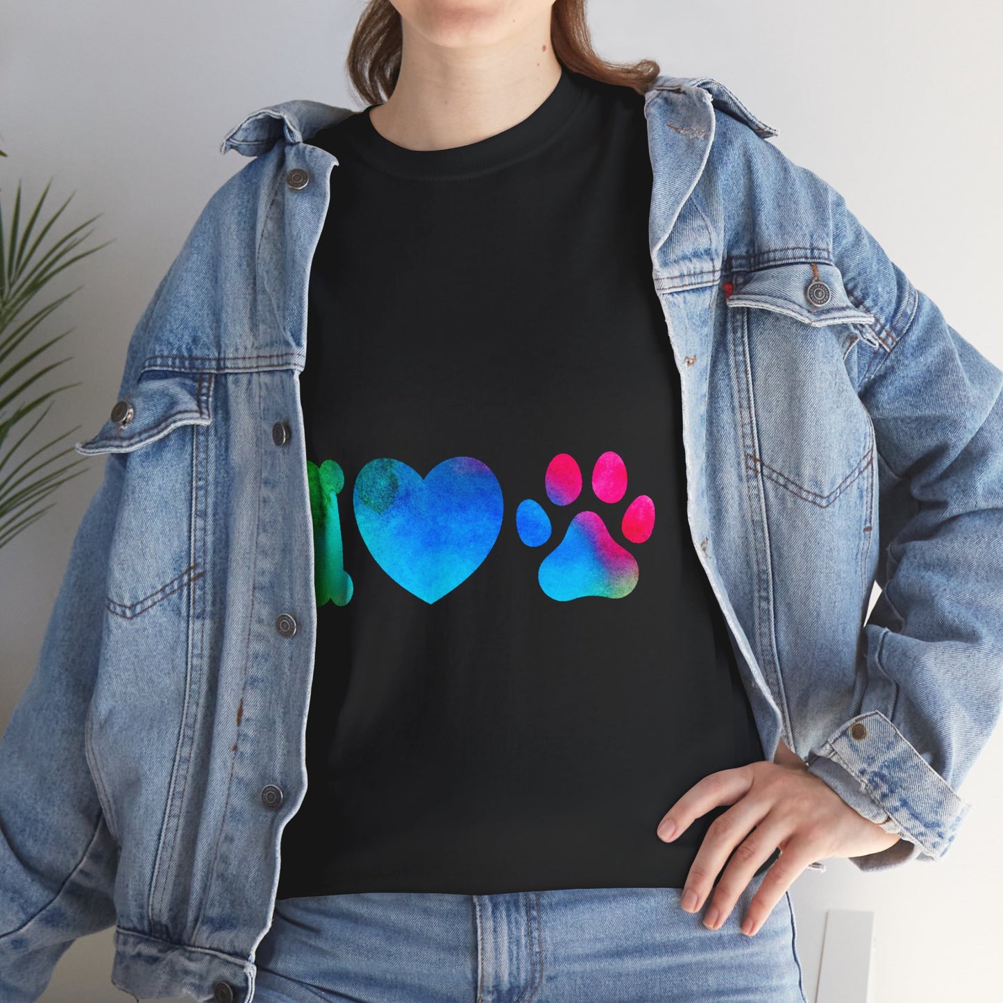 I Heart Paw - Unisex Heavy Cotton Tee