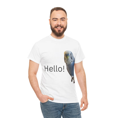 Budgie Hello Cotton T-Shirt