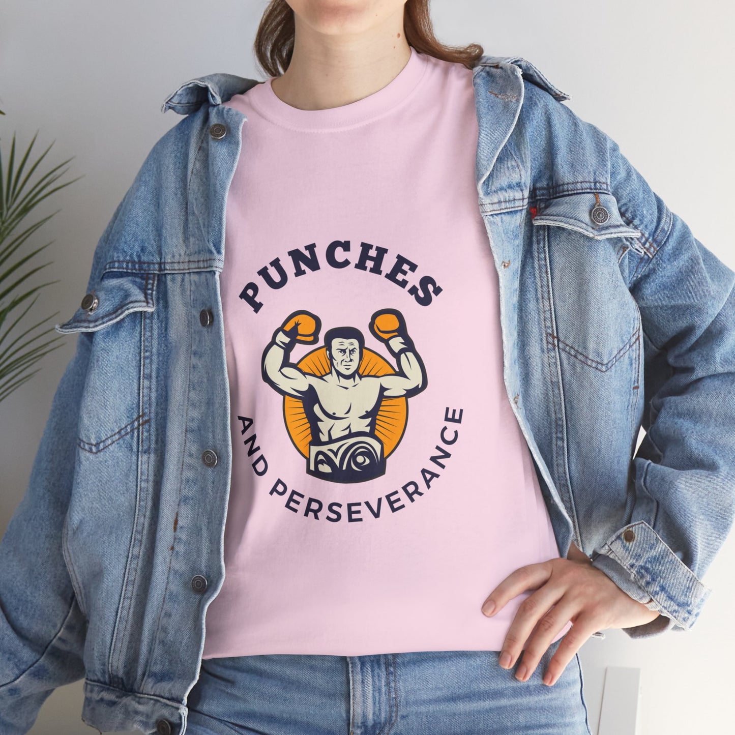 Unisex Heavy Cotton Tee - Punches And Perseverance Man