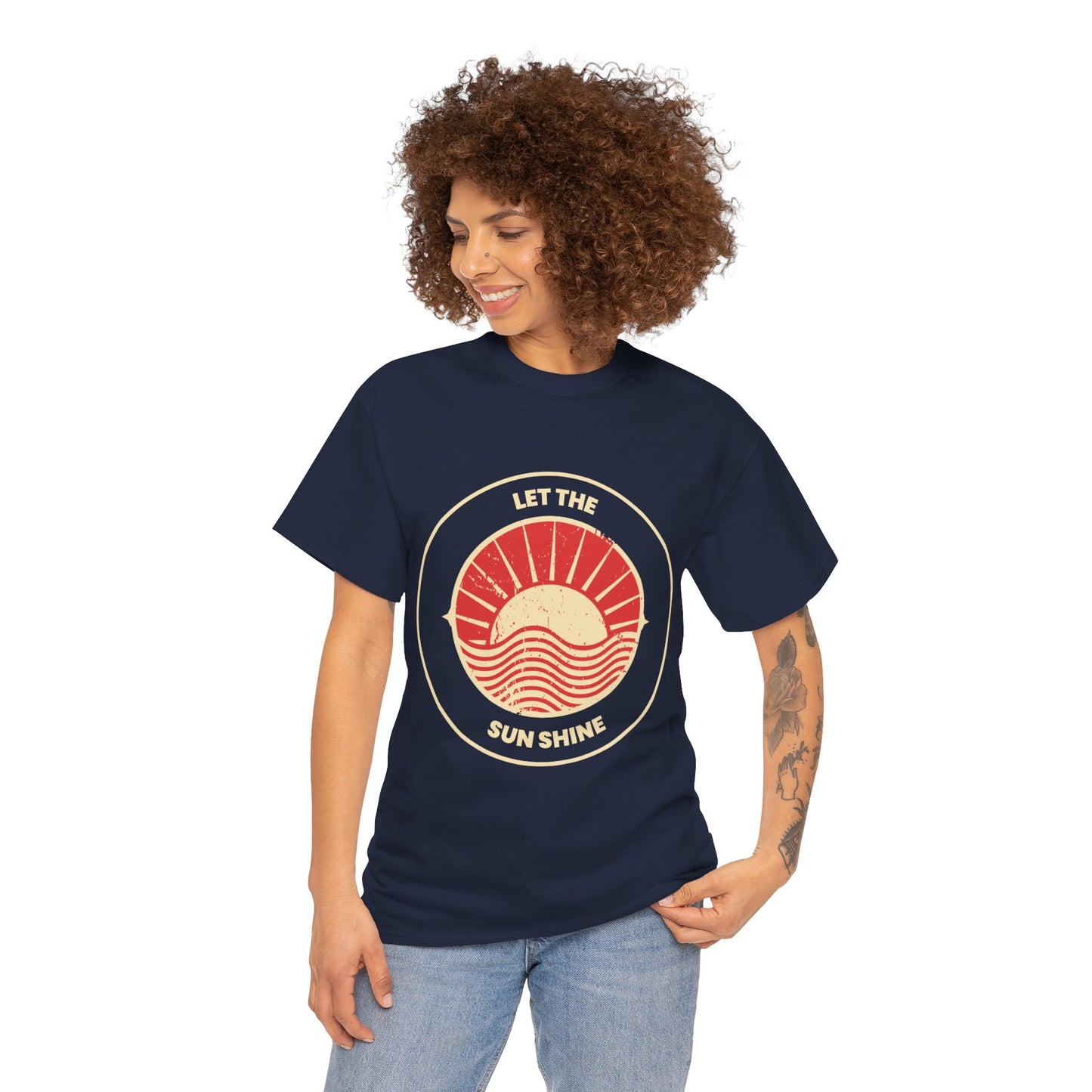 Unisex Heavy Cotton Tee - Let The Sun Shine