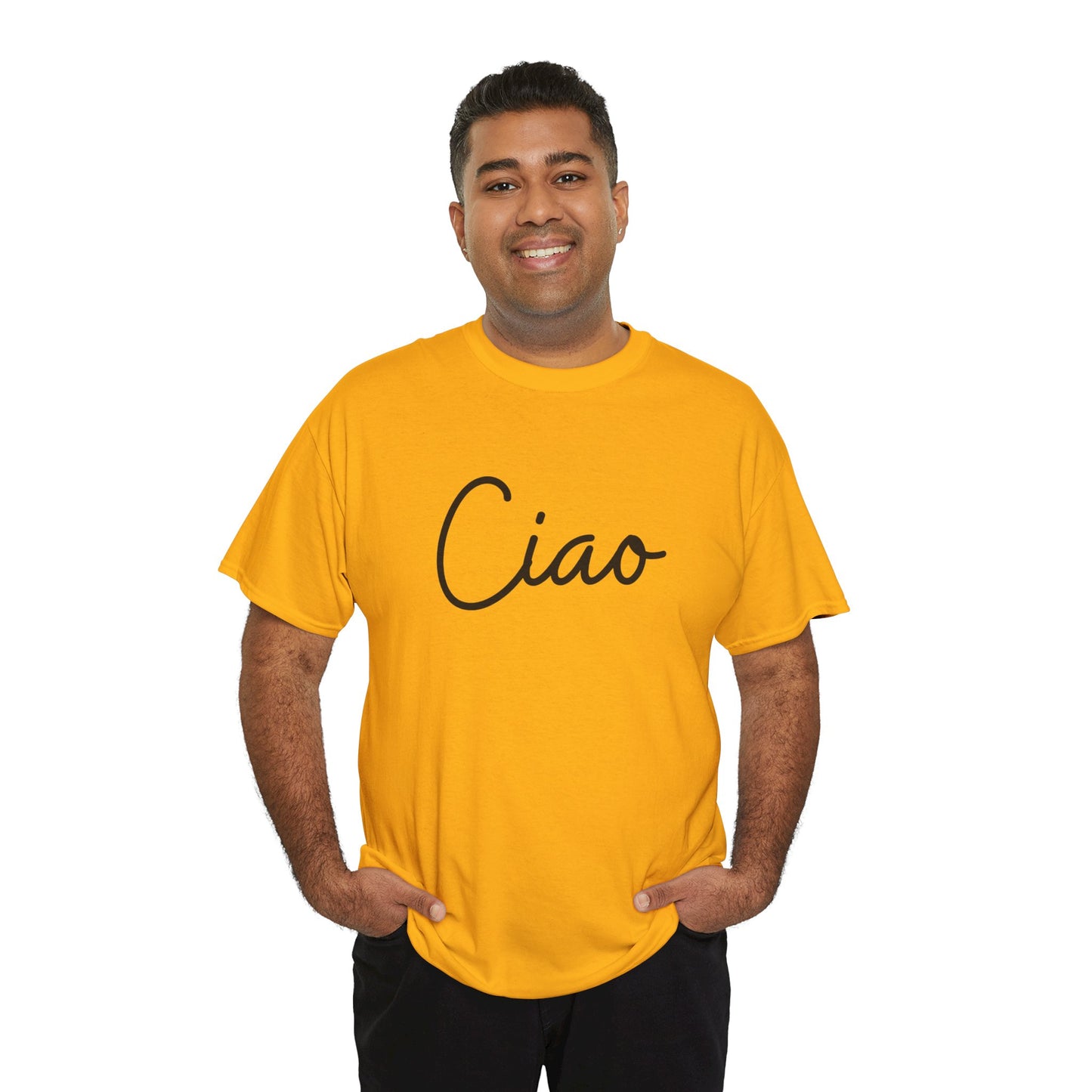 "Ciao" (Italian Greetings) Unisex Heavy Cotton Tee