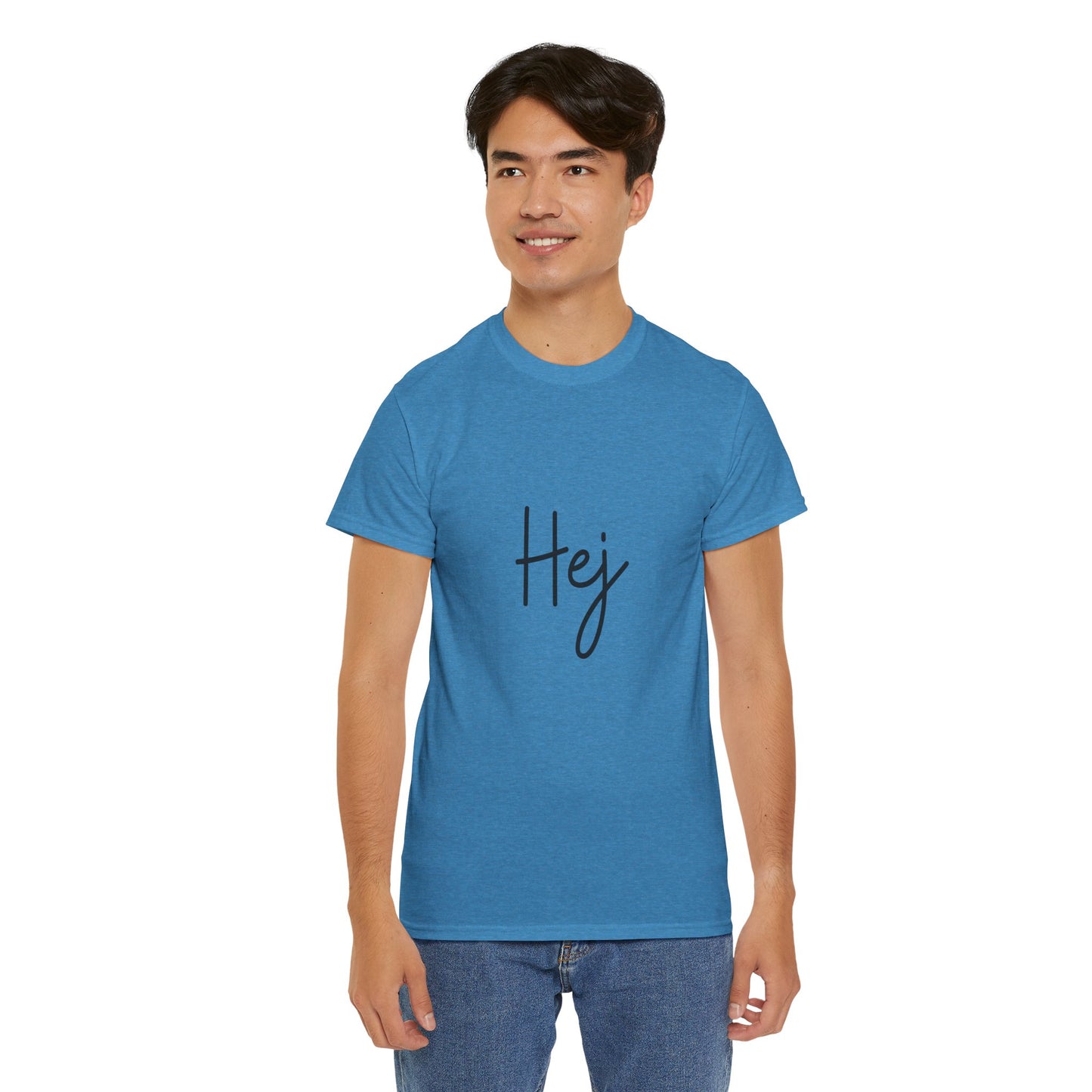 "Hej" (Danish Greeting) Unisex Heavy Cotton Tee