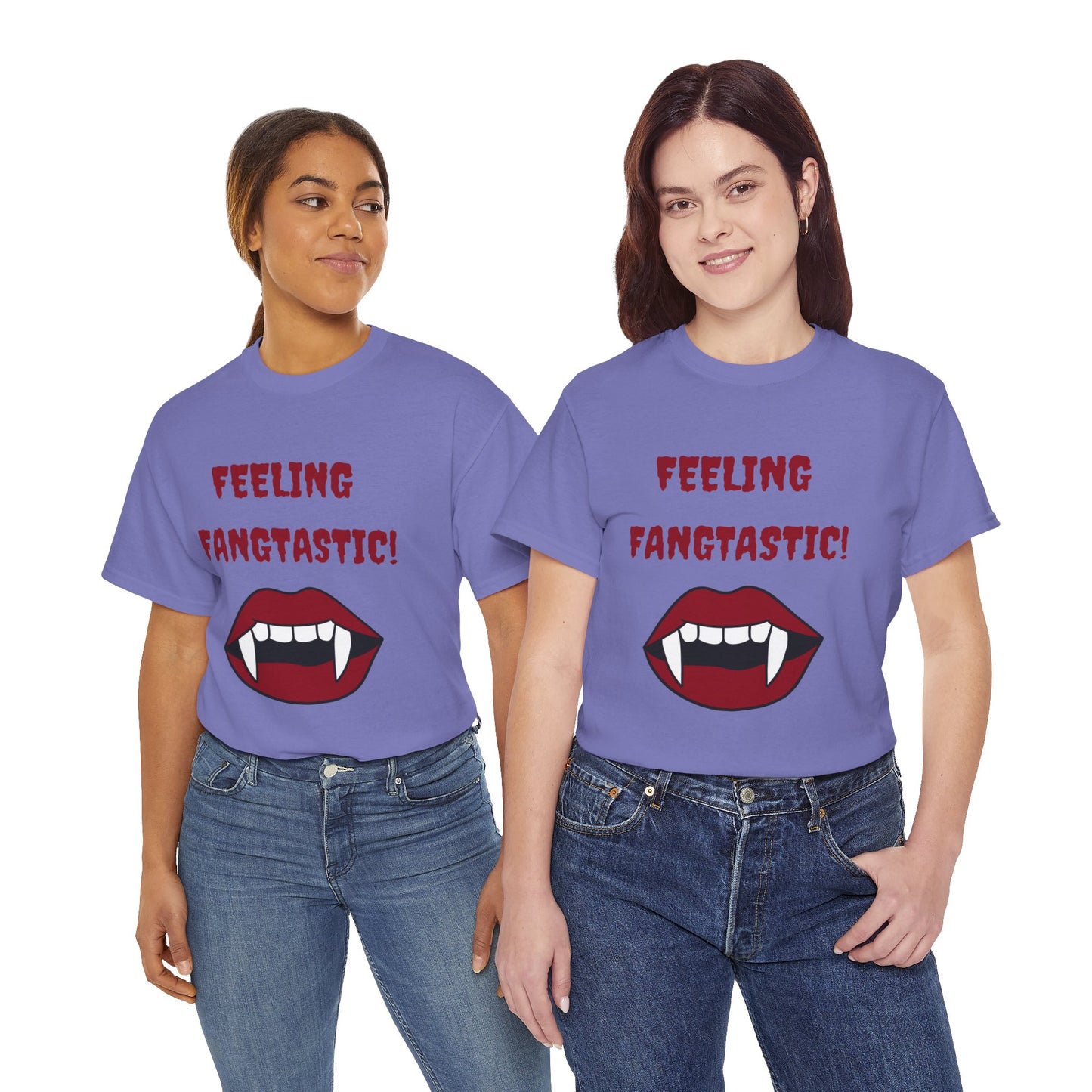 Unisex Heavy Cotton Tee - Feeling Fangtastic